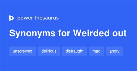 Synonym for weirded out. Things To Know About Synonym for weirded out. 